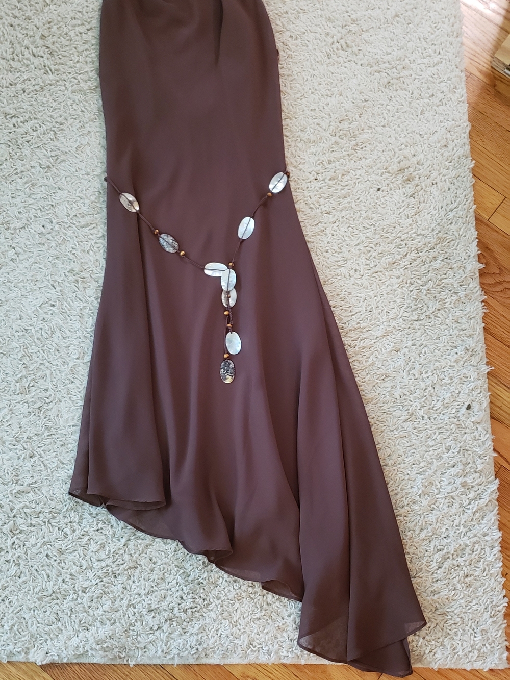 Vintage Y2k Style Brown Halter Dress Size 6